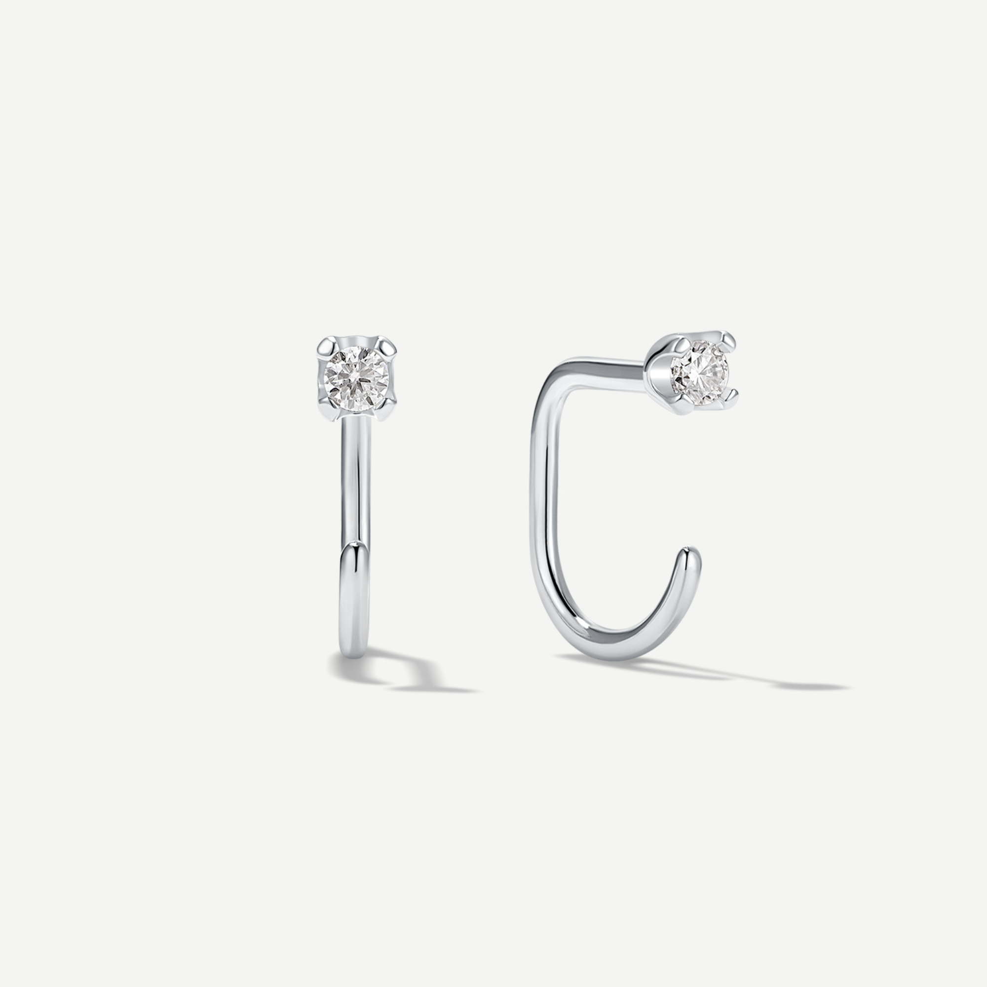 Stay Close Moissanite Hoops