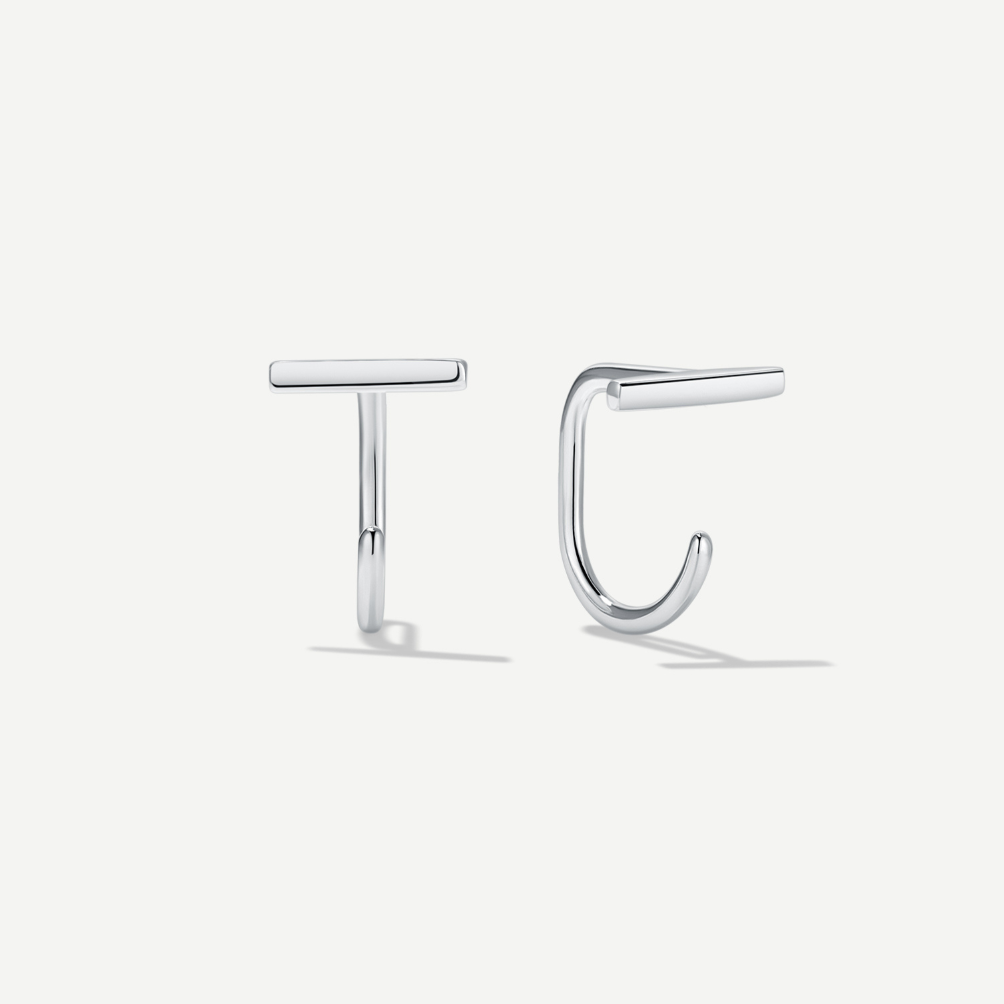 Stay Close Bar Hoops