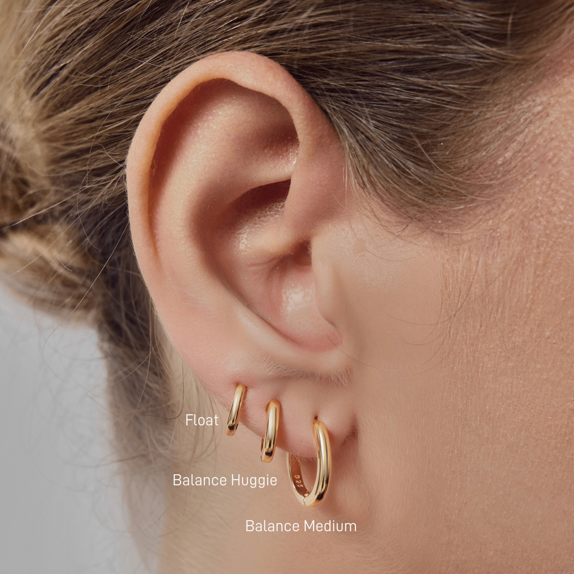 Balance Huggie Hoops