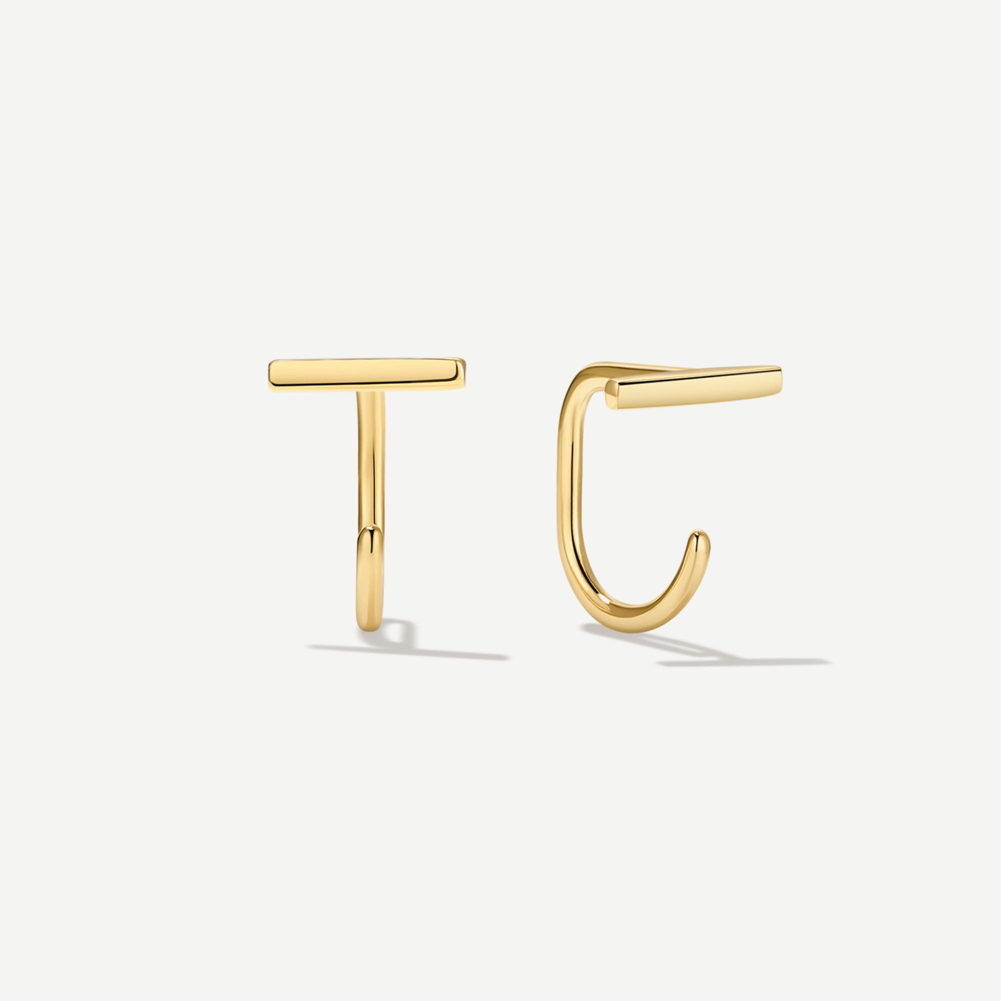 Stay Close Bar Hoops