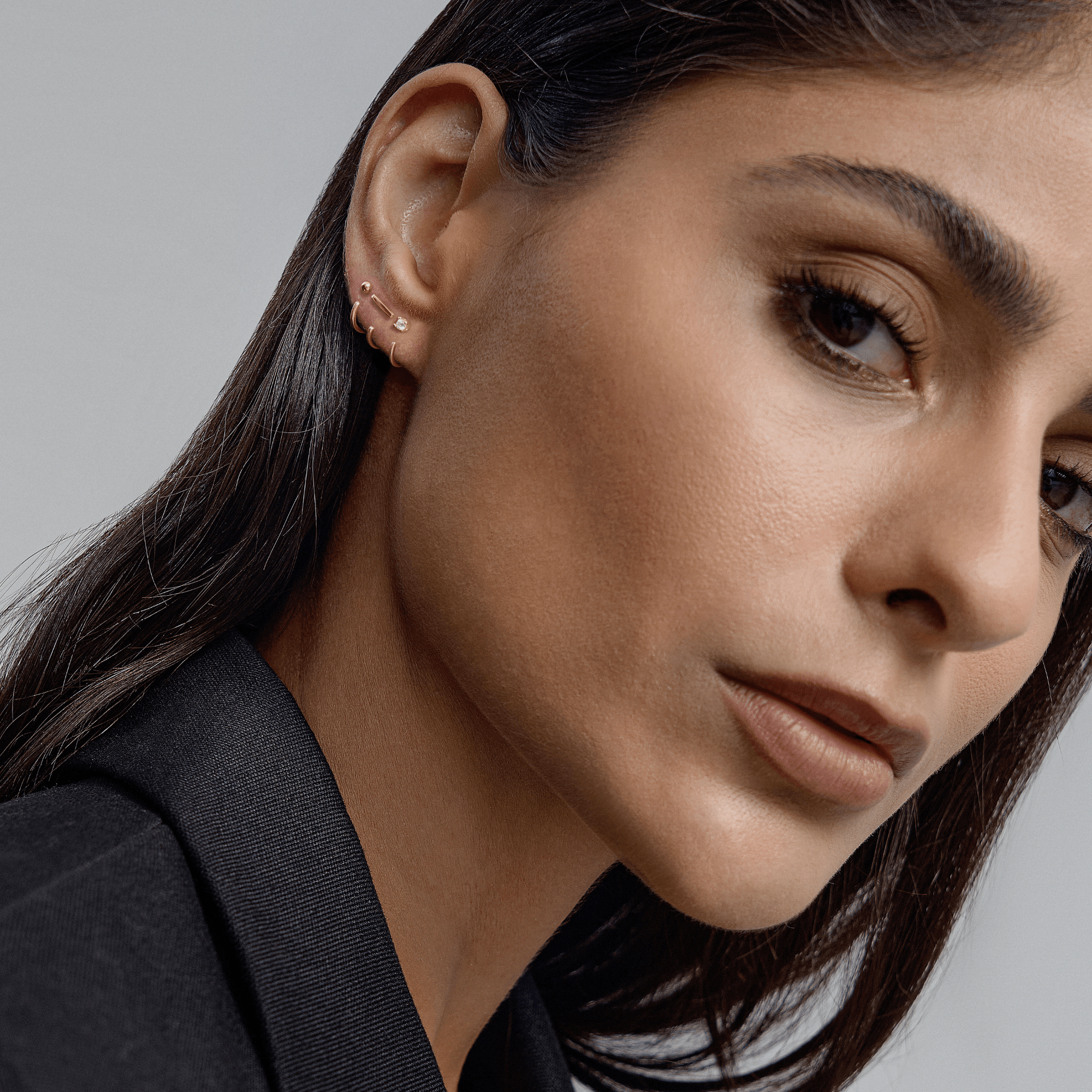 Stay Close Bar Hoops