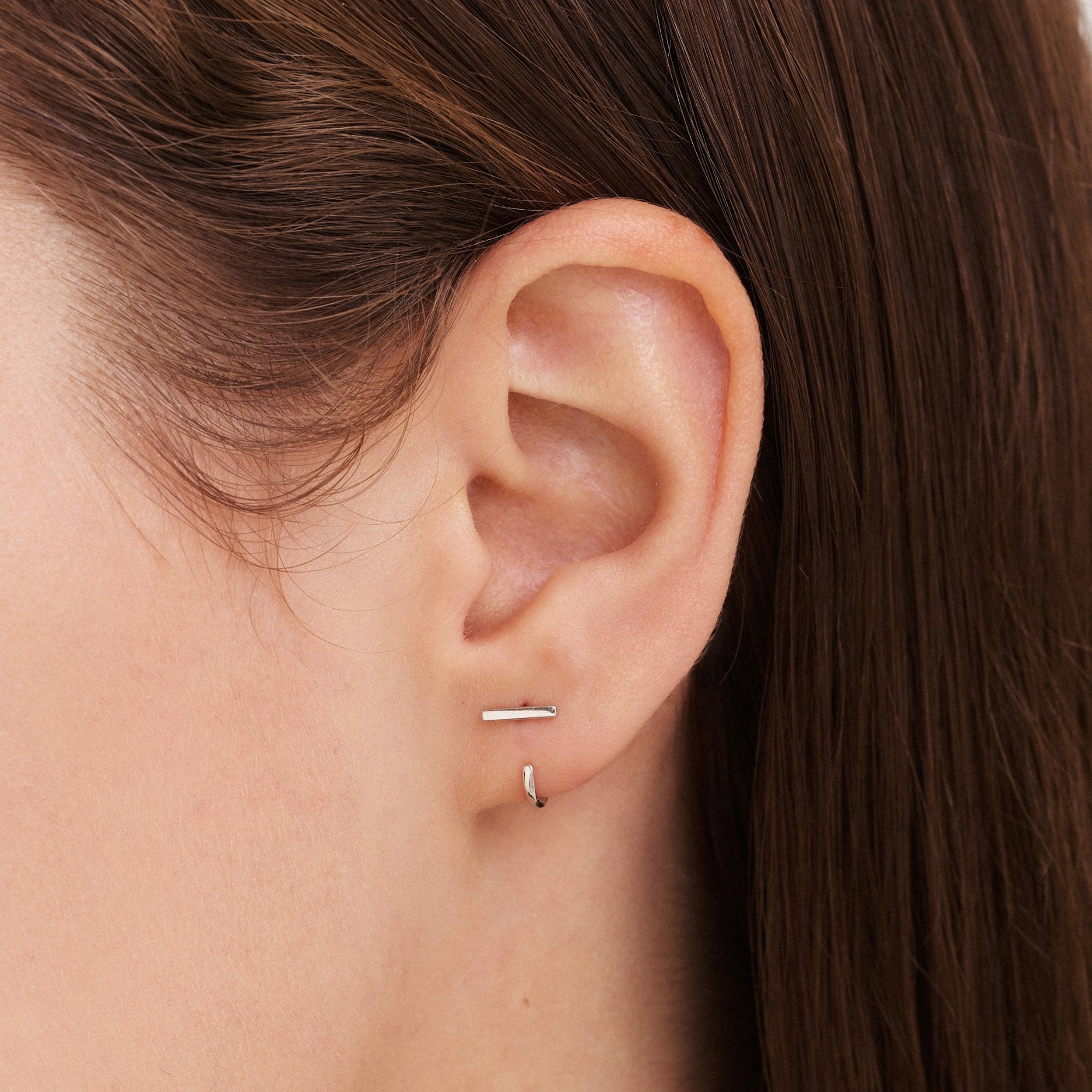 Stay Close Bar Hoops