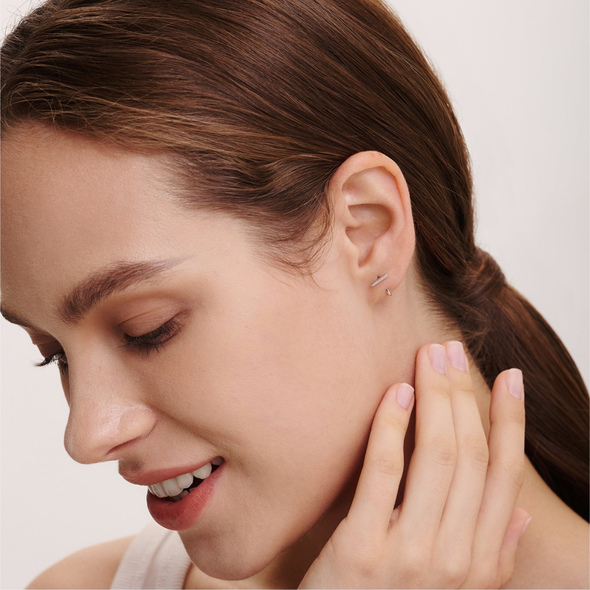 Stay Close Bar Hoops