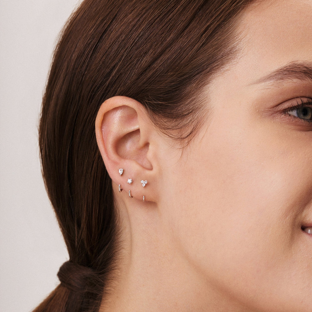 Stay Close Moissanite Hoops