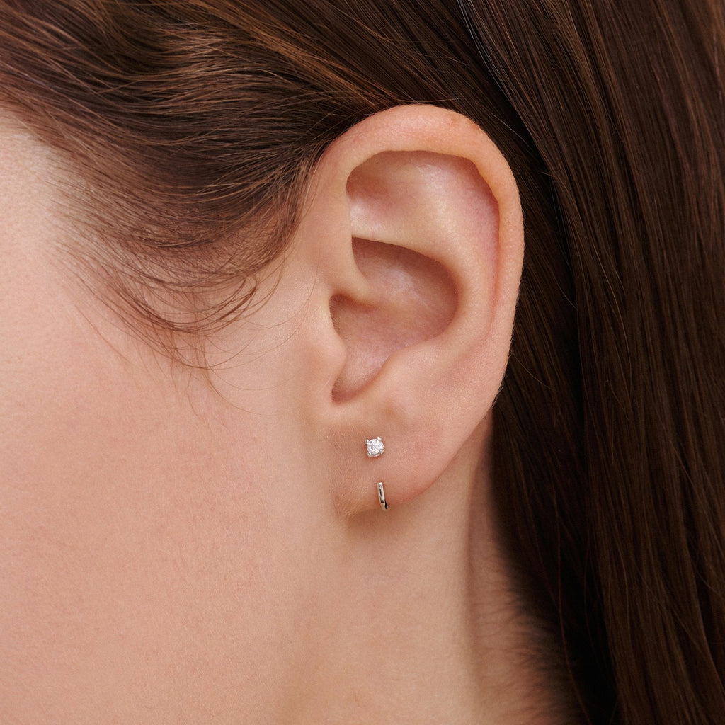 Stay Close Moissanite Hoops